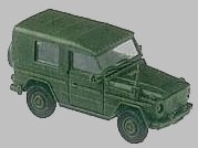 Image 0 of Herpa Minitanks 1/87 Mercedes Army Truck w/Short Wheelbase (D)