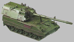 Image 0 of Herpa Minitanks 1/87 PZH2000 Self-Propelled Howitzer w/Armor