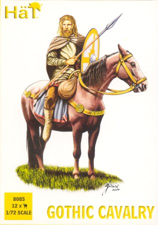 Hat 1/72 Gothic Cavalry & Horses (12)