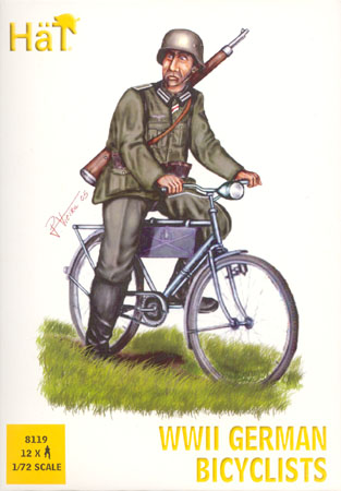 Hat 1/72 WWII German Bicyclists (12)