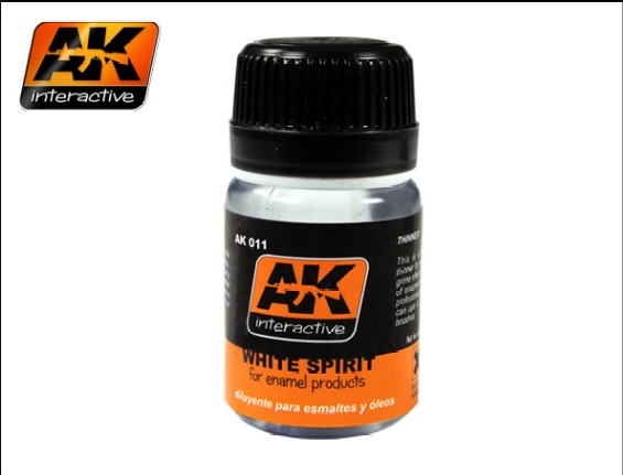 Image 0 of AK Interactive White Spirit Enamel Thinner 35ml Bottle