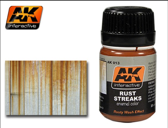 Image 0 of AK Interactive Rust Streaks Enamel Paint 35ml Bottle