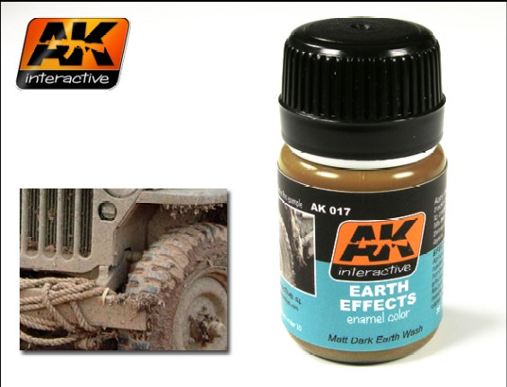 AK Interactive Earth Effects Enamel Paint 35ml Bottle