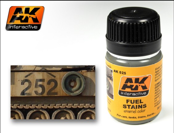 Image 0 of AK Interactive Fuel Stains Enamel Paint 35ml Bottle