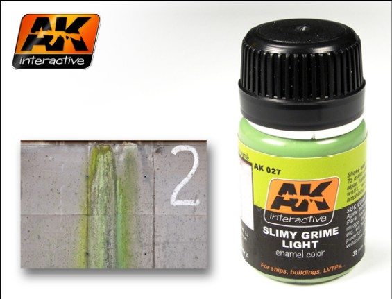 Image 0 of AK Interactive Slimy Grime Light Enamel Paint 35ml Bottle