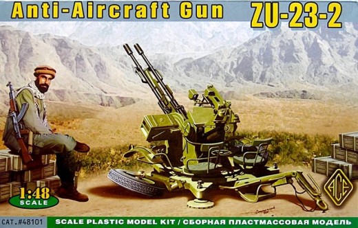 Image 0 of Ace Plastic Models 1/48 ZU23-2 Anti-Aircraft Gun