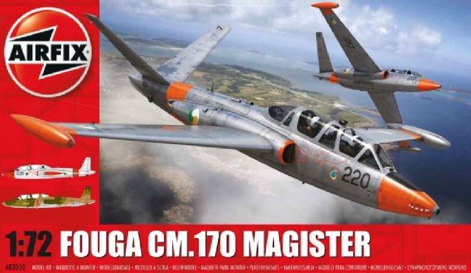 Image 0 of Airfix 1/72 Fouga CM170 Magister 2-Seater Twin-Jet Trainer Aircraft