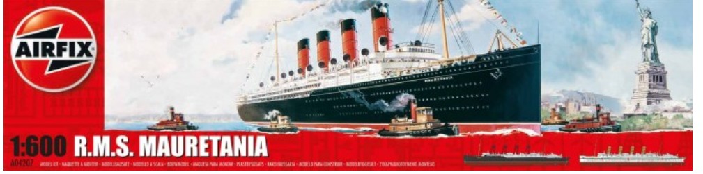 Image 0 of Airfix 1/600 RMS Mauretania Ocean Liner