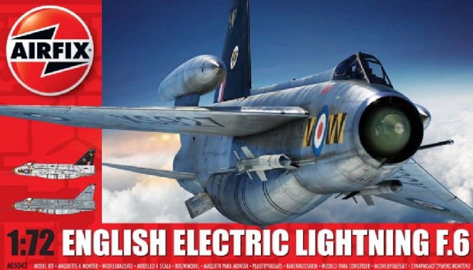 Airfix 1/72 EE Lightning F6 Single-Seater Fighter Model Kit