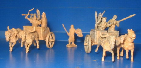 Image 0 of Caesar Miniatures 1/72 Battle of Qadesh 1300BC Hittite Warriors (10) w/2 Chariot