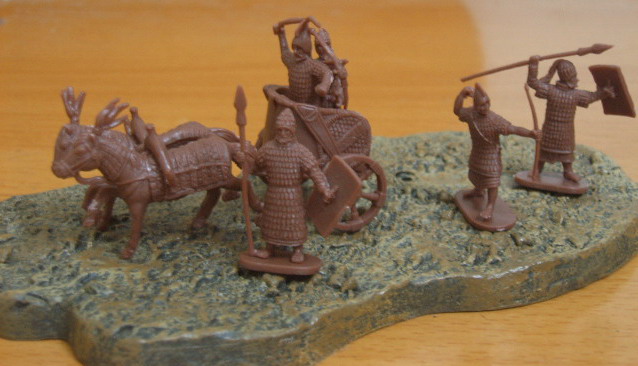 Caesar Miniatures 1/72 Biblical Era Mitannian Mariyannu (10) w/2 Chariots & 4 Ho