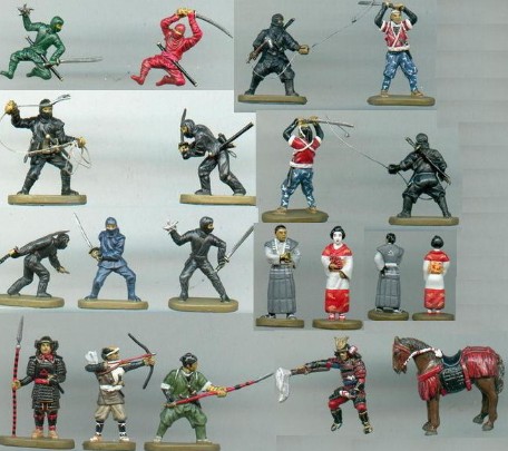 Image 0 of Caesar Miniatures 1/72 Japanese Samurai w/Ninja (40) (D)