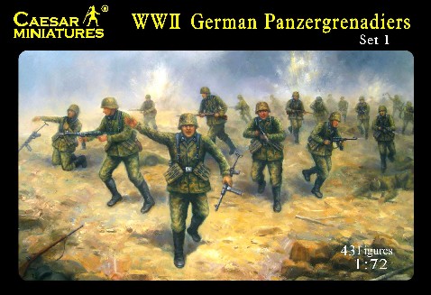 Caesar Miniatures 1/72 WWII German Panzergrenadiers (43)