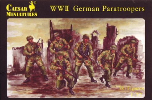 Caesar Miniatures1/72 WWII German Paratroopers (40)