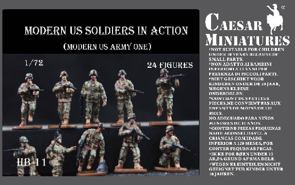 Image 0 of Caesar Miniatures1/72 Modern US Soldiers in Action (24)