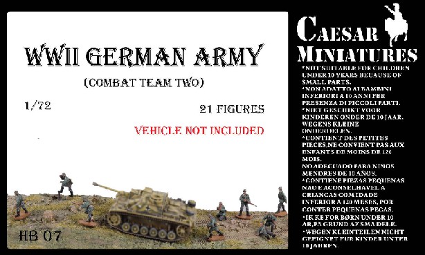 Image 0 of Caesar Miniatures 1/72 WWII German Army Combat Team Two (21)