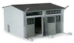 Image 0 of Herpa Minitanks 1/87 2-Stall Modern Garage Kit