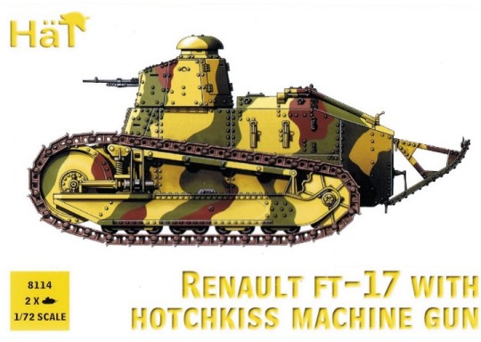 HAT 1/72  Renault FT17 Tank w/Hotchkiss Machine Gun (2)