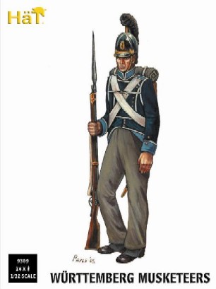 Hat 1/32 Napoleonic Wurttemberg Musketeers (18)