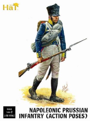 Image 0 of Hat 1/32 Napoleonic Prussian Infantry Action Poses (18 )