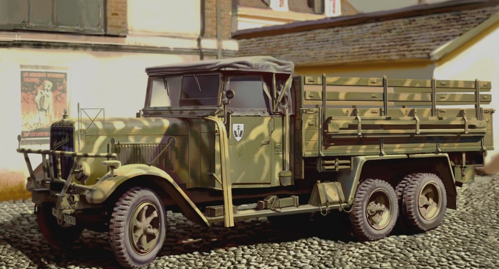 ICM Models 1/35 WWII Henschel 33 D1 German Army Truck