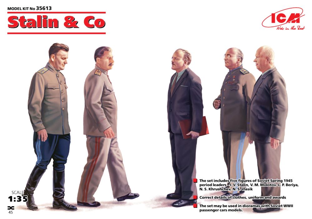 ICM Models 1/35 Stalin & Co Figure Set (5)