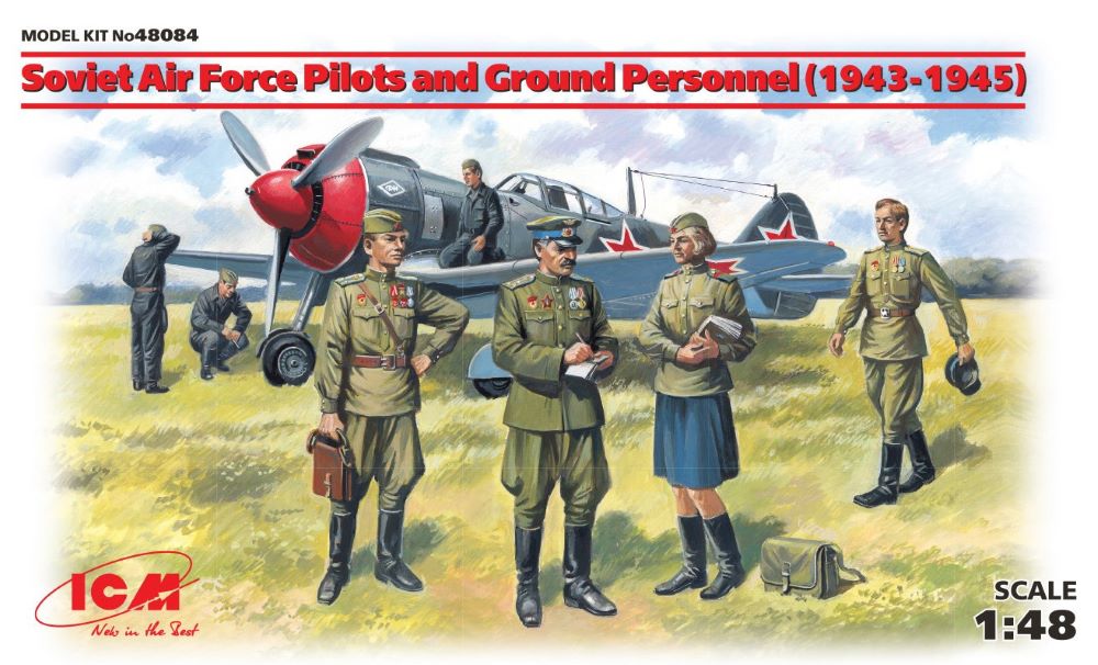 Image 0 of ICM Models 1/48 Soviet AF Pilots & Ground Personnel 1943-45 (7)
