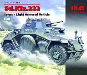 ICM Models 1/48 SdKfz 222 German Light Armored Vehicle