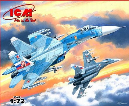 ICM Models 1/72 Su27 Russian Fighter (D)