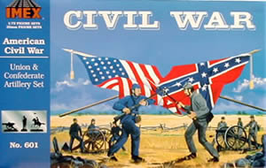 Image 0 of Imex 1/72 Union & Confederate Artillery Civil War Figure Set