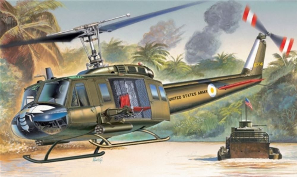 Image 0 of Italeri 1/72 UH1D Slick Helicopter
