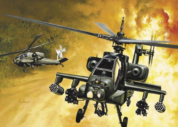 Image 0 of Italeri 1/72 AH64 Apache Helicopter