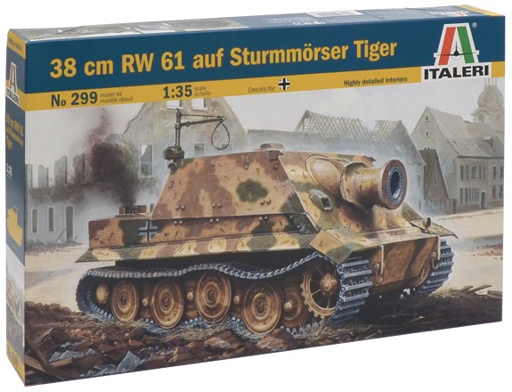 Image 0 of Italeri 1/35 Sturmmorser Tiger Tank w/38cm RW61 Gun