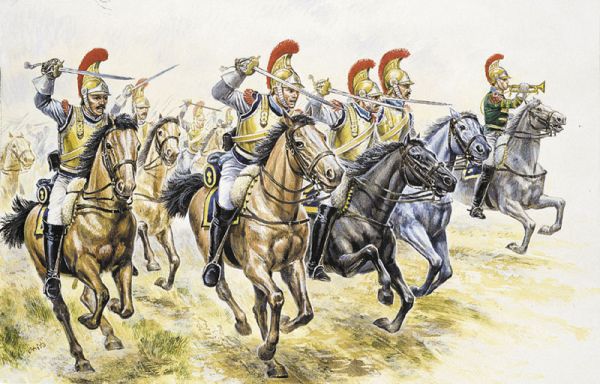 Italeri 1/72 Napoleonic War: French Heavy Cavalry (17 Mtd)