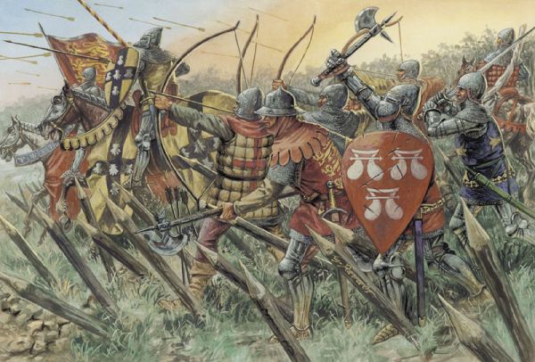 Image 0 of Italeri 1/72 100 Years War: English Knights & Archers (8 Mtd & 18 Foot)