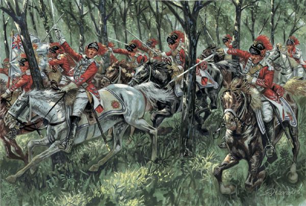 Image 0 of Italeri 1/72 Independence War 1776: British Light Cavalry (17 Mtd)