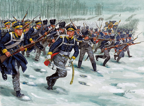 Image 0 of Italeri 1/72 Napoleonic War: Prussian Infantry (48, 3 Horses)