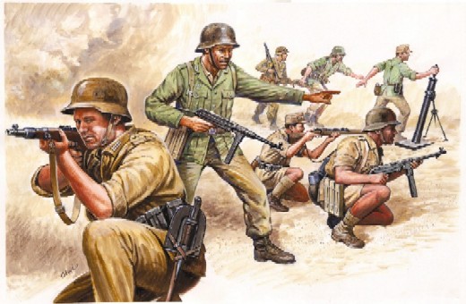 Image 0 of Italeri 1/72 WWII Afrika Korp Soldiers (50)