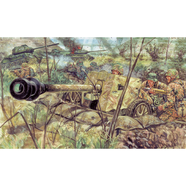 Image 0 of Italeri 1/32 WWII ZIS 3 Anti-Tank Gun w/6 Russian Soldiers