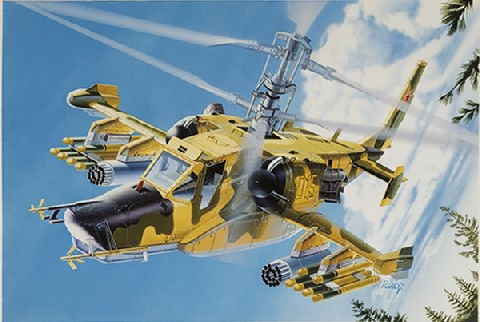 Image 0 of Italeri 1/48 Kamov KA50 Hokum Russian Combat Helicopter 
