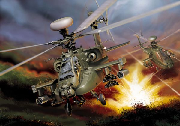 Image 0 of Italeri 1/48 WAH64D Longbow Apache Helicopter