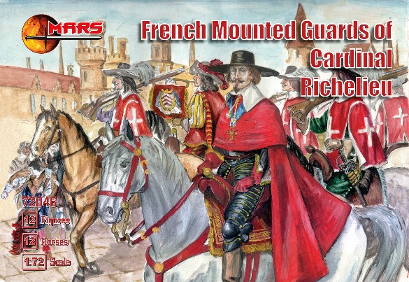 Image 0 of Mars Figures 1/72 French Guards of Cardinal Richelieu (12 Mtd)