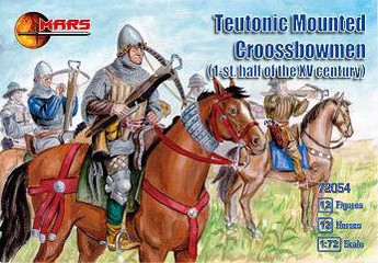 Mars Figures 1/72 1st Half XV Century Teutonic Crossbowmen (12 Mtd) 