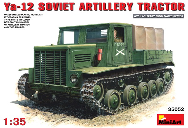 Image 0 of Miniart Models 1/35 Ya12 Early Prod Soviet Artillery Tractor