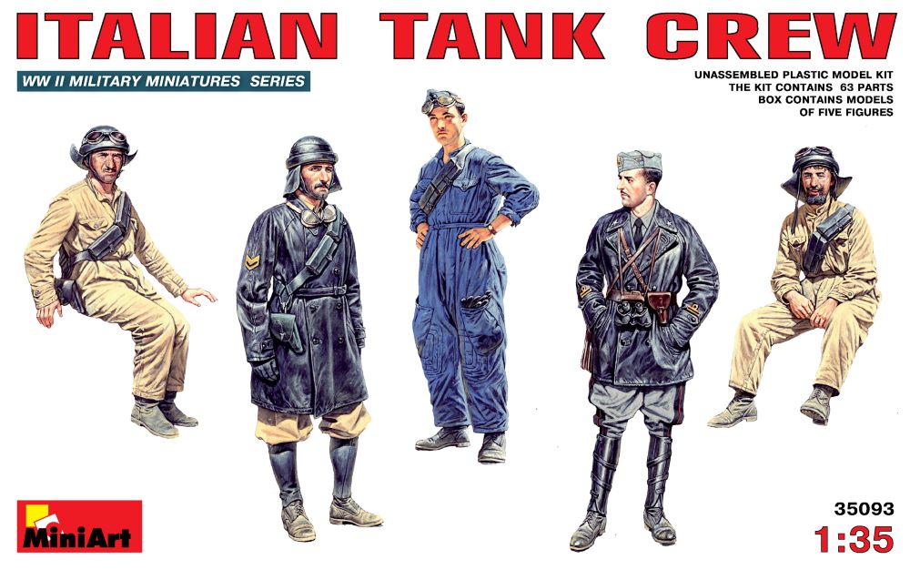 Miniart Models 1/35 Italian Tank Crew (5)