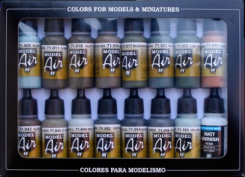 Image 0 of Vallejo Paints 17ml Bottle RLM Model Air Paint Set (16 Colors)