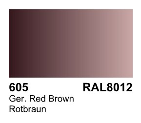 Vallejo Paints 60ml Bottle German Red Brown RAL 8012 Primer