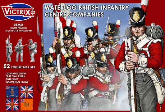 Image 0 of Victrix LTD Figures 28mm Waterloo British Infantry Centre Companies (52)