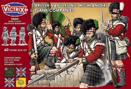 Victrix LTD Figures 28mm British Napoleonic Highlanders Flank Companies (60)