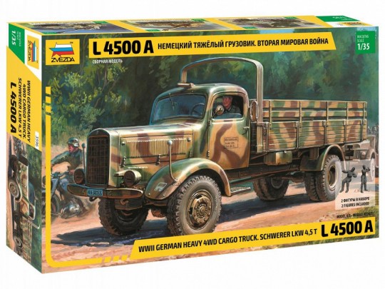 Image 0 of Zvezda 1/35 WWII German Heavy L4500A 4.5-Ton Cargo Truck